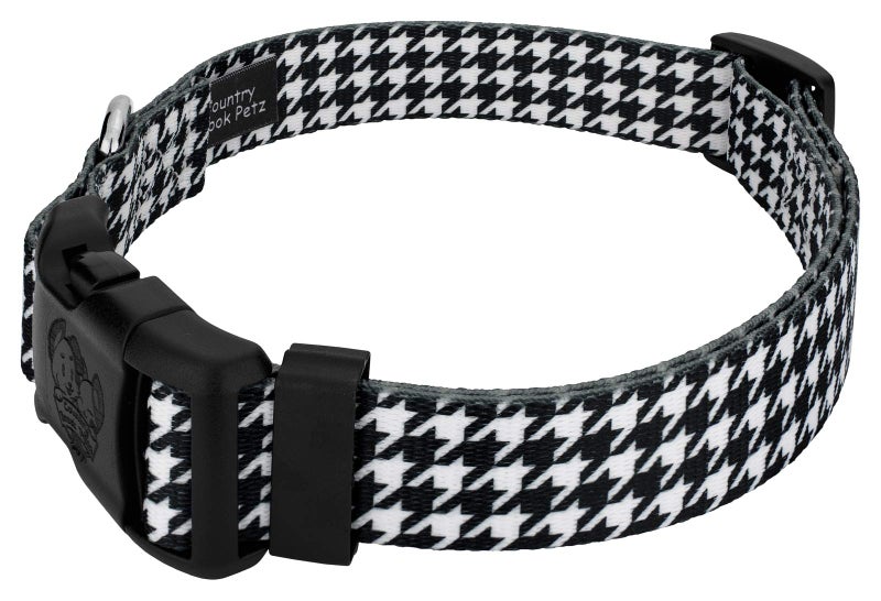 Country Brook Design Country Brook Petz - Deluxe Houndstooth Dog Collar - Made in The U.S.A. - Sports and Athletics Collection Featuring Spirited Designs (1 Inch, Large) - Image 5